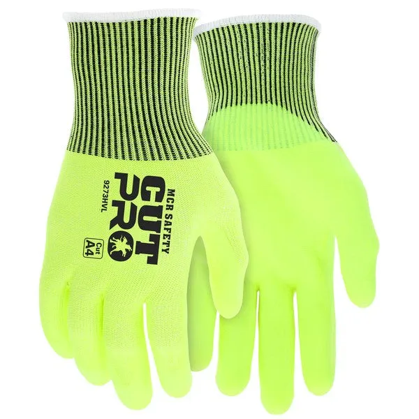 9273HVXL MCR Safety CutPro Cut Resistant Gloves, Hypermax, X-Large, Yellow