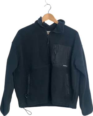 Adanola Black Half-Zip Fleece Jacket Medium