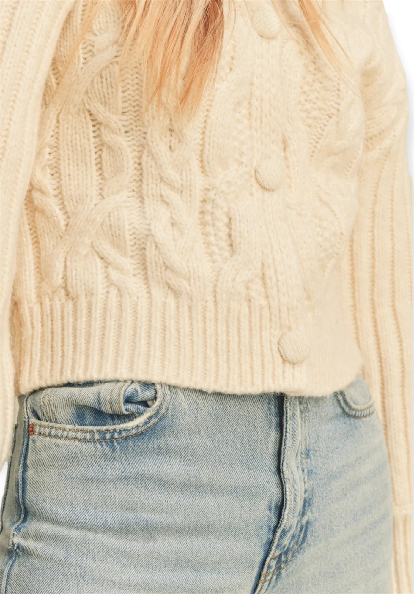 Bailey Knitted Puff Sleeve Cardigan