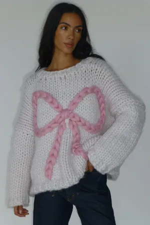 Bella Bow Chunky Knit Sweater