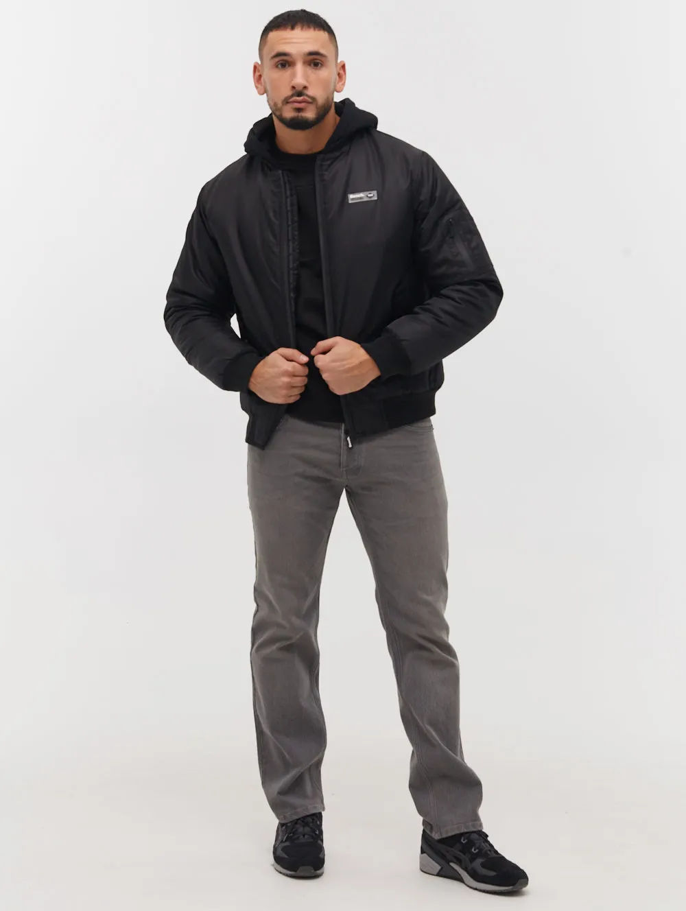 Bomper Fleece Hood Bomber Jacket