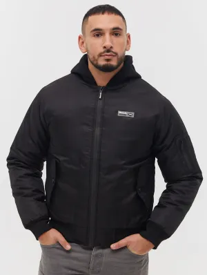 Bomper Fleece Hood Bomber Jacket