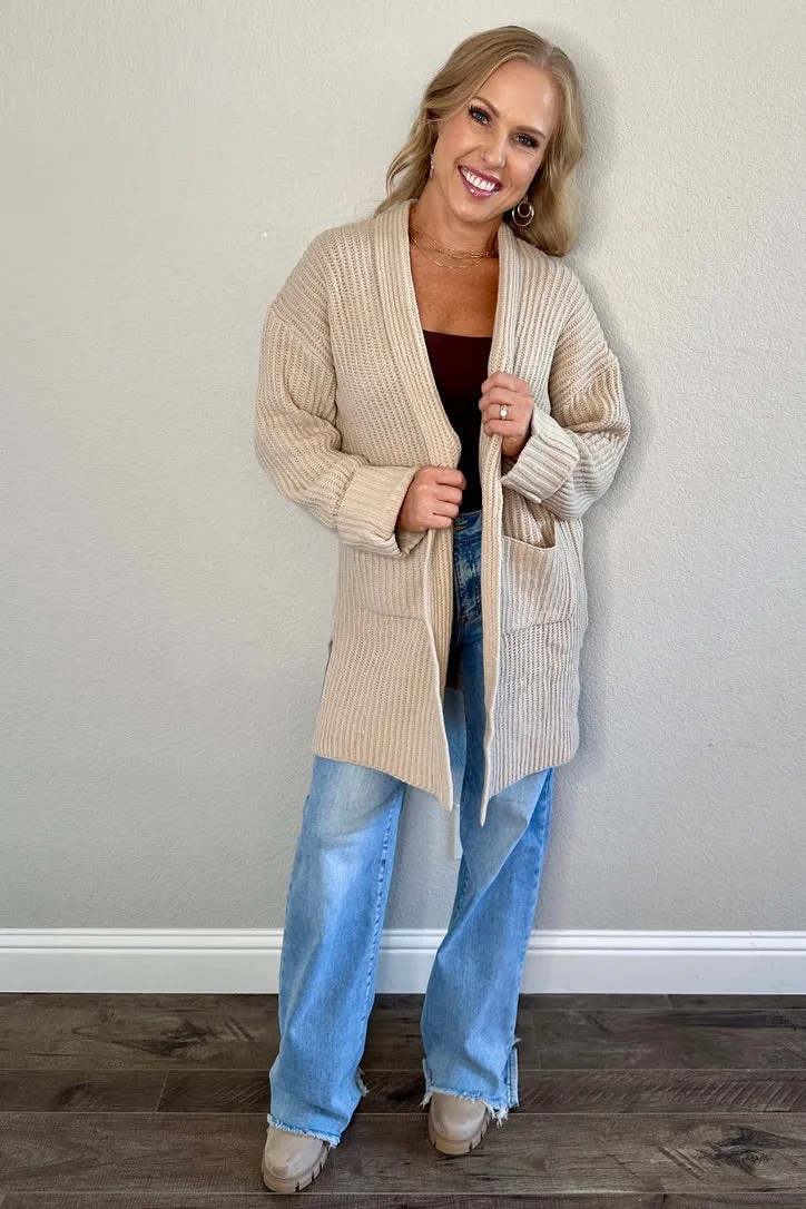 Brinna Brushed Knit Cardigan