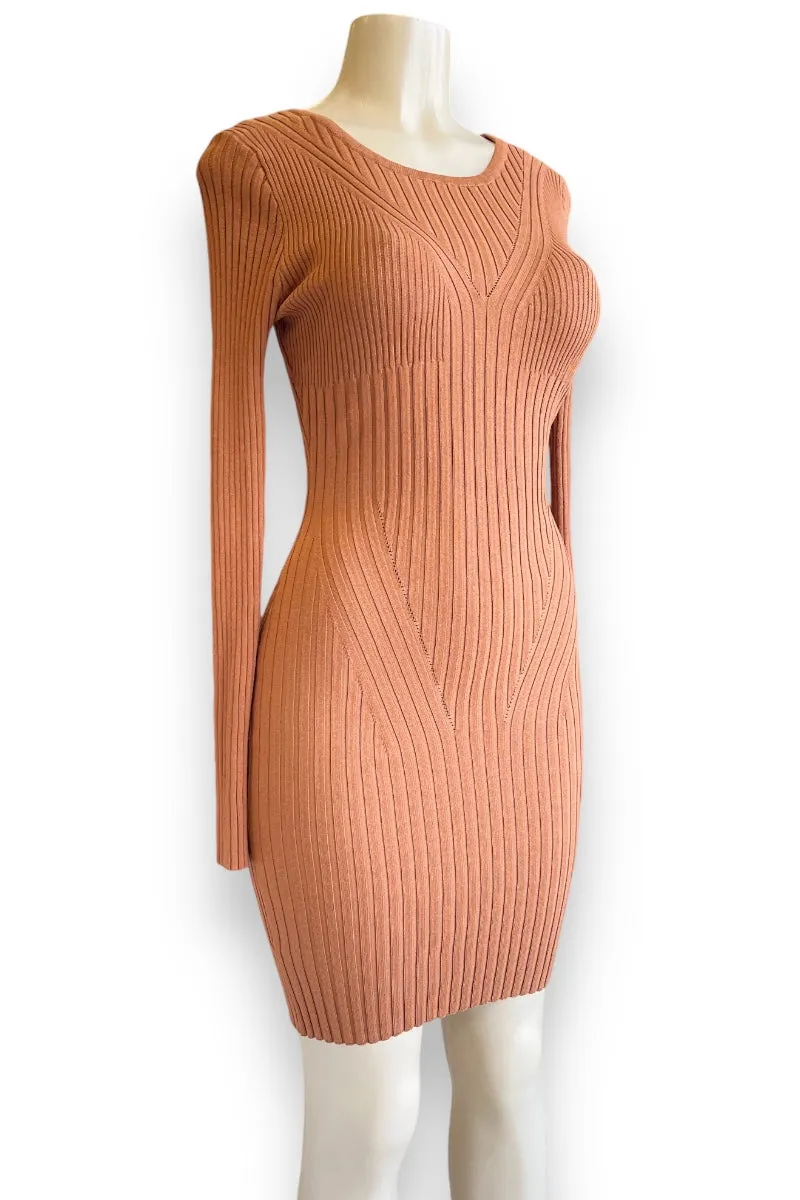 Contour Cut Sweater Dress