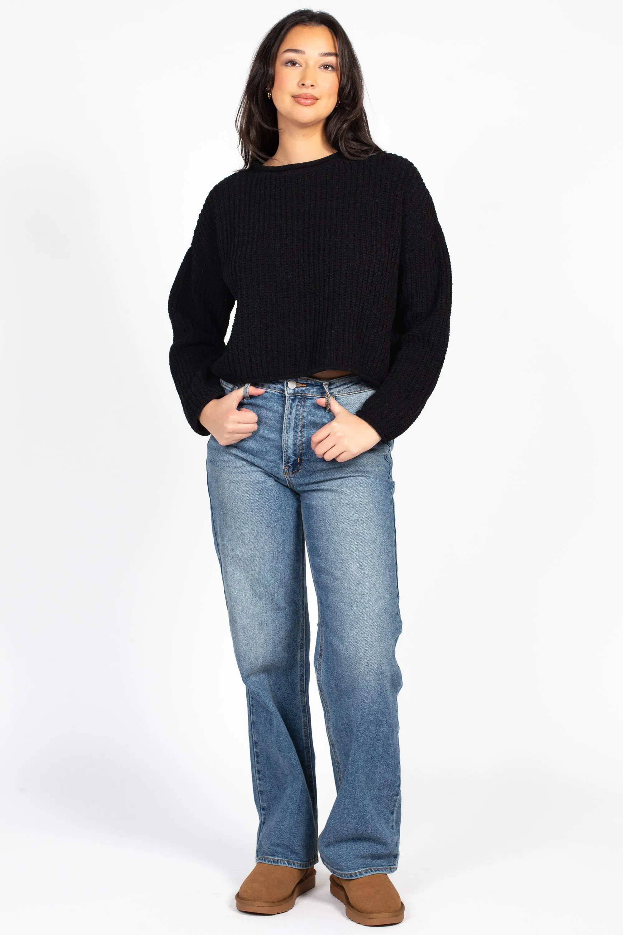 Emara Textured Knit Sweater