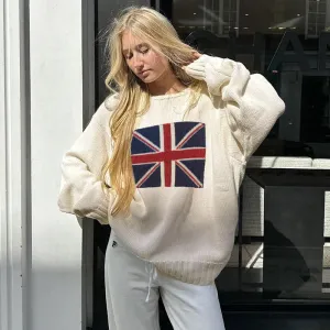 Fashionkova Brit Union Jack Knit Sweater