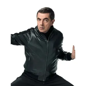 Johnny English Strikes Again Black Bomber Jacket