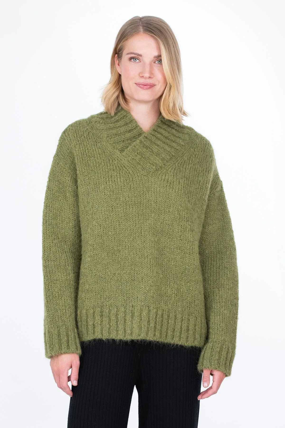 Kaamos Knit Sweater Green