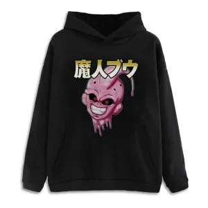 Kid Buu Drop Shoulder Black Pullover Hoodie *Restocked*