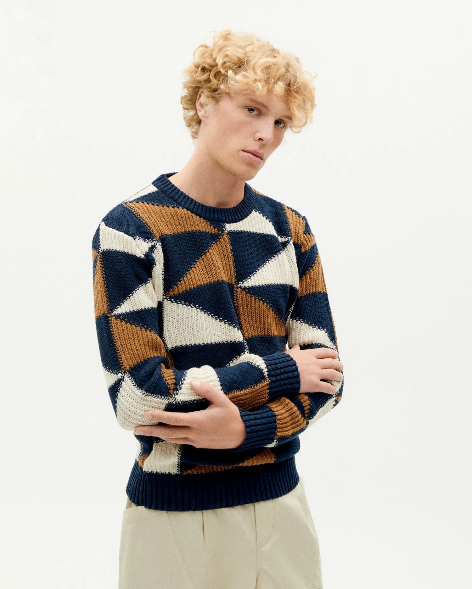 Knitted Guillaume Sweater Blue