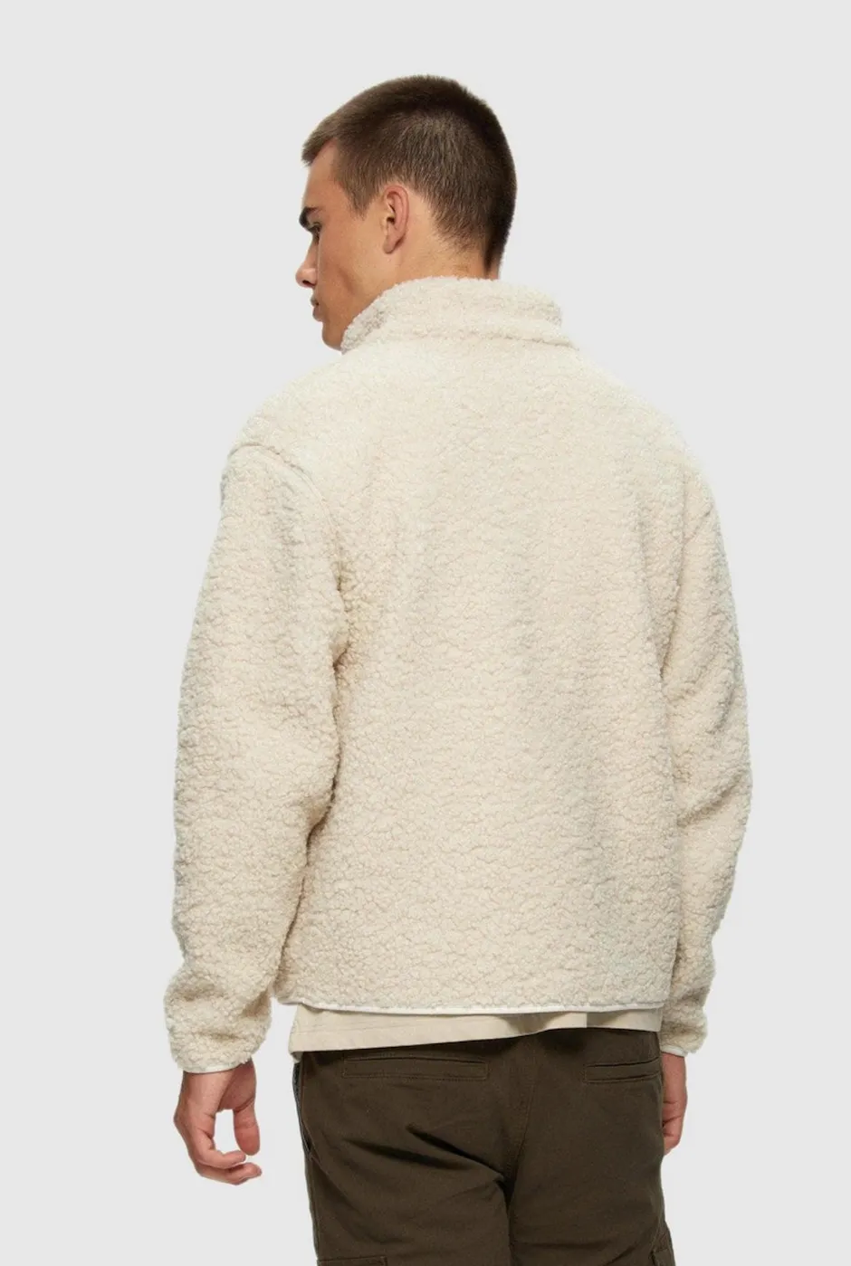 Kuwalla Tee Bonded Sherpa Fleece Jacket - Cream