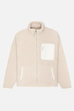 Kuwalla Tee Bonded Sherpa Fleece Jacket - Cream