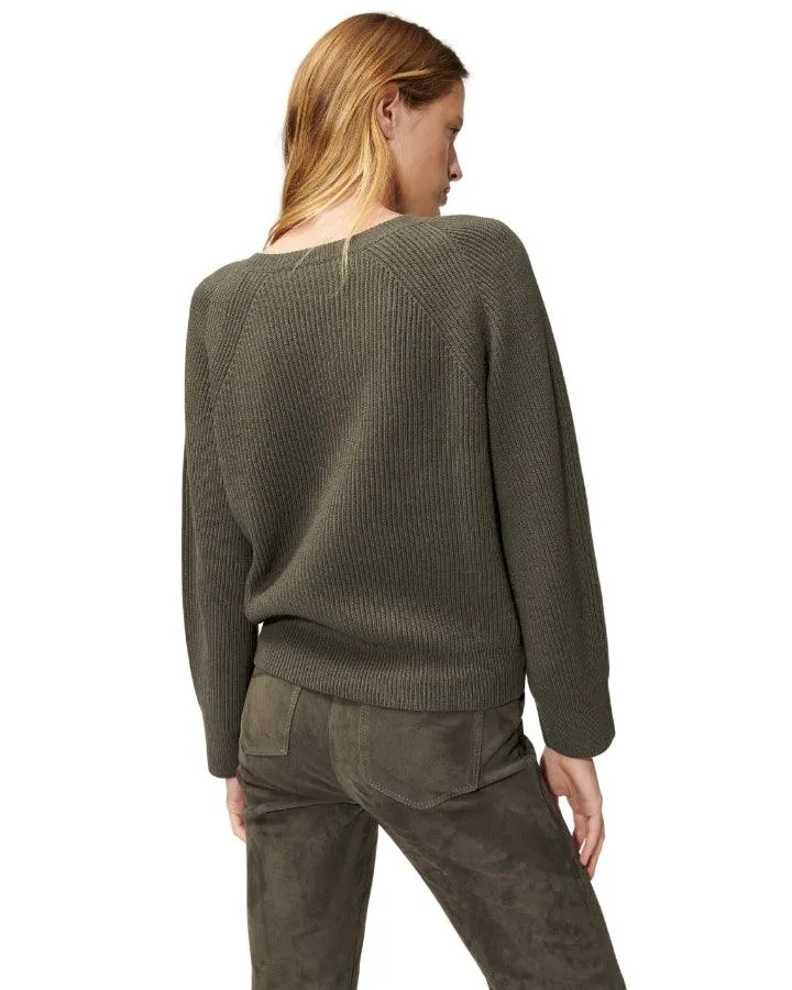 Luisa Cerano Peek-A-Boo Shoulders Pullover