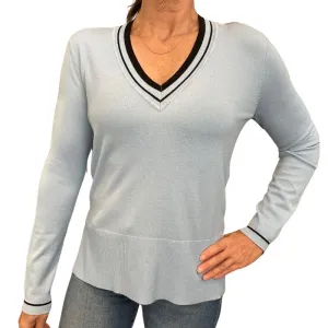 Marc Aurel V-Neck Sweater - Blue