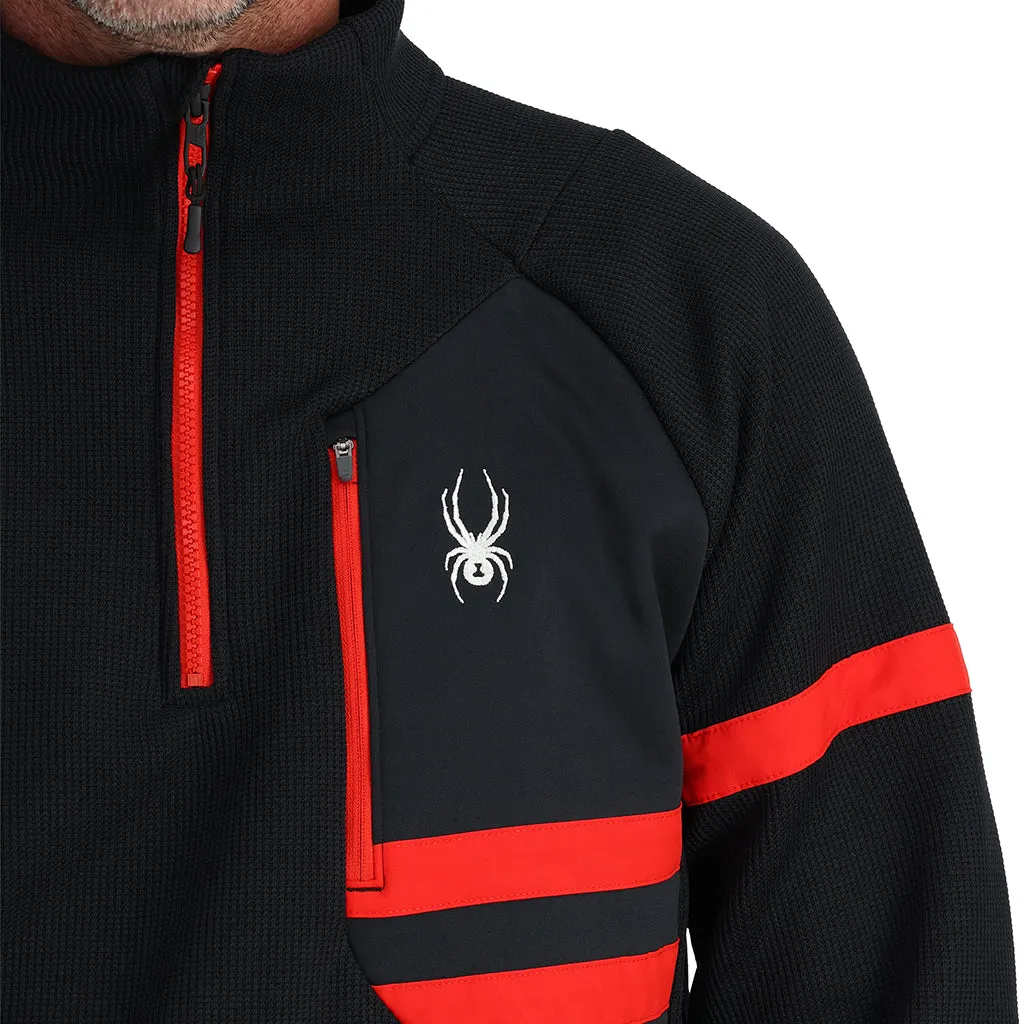 Mens Wengen Bandit Half Zip - Black