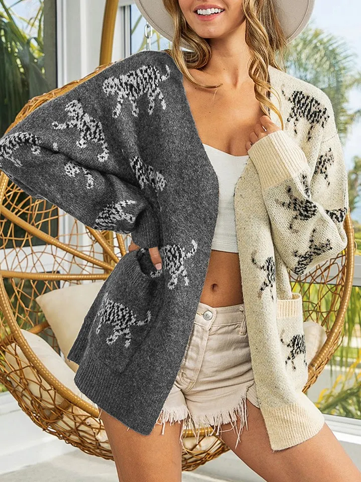 Open Front Cardigan with Pockets