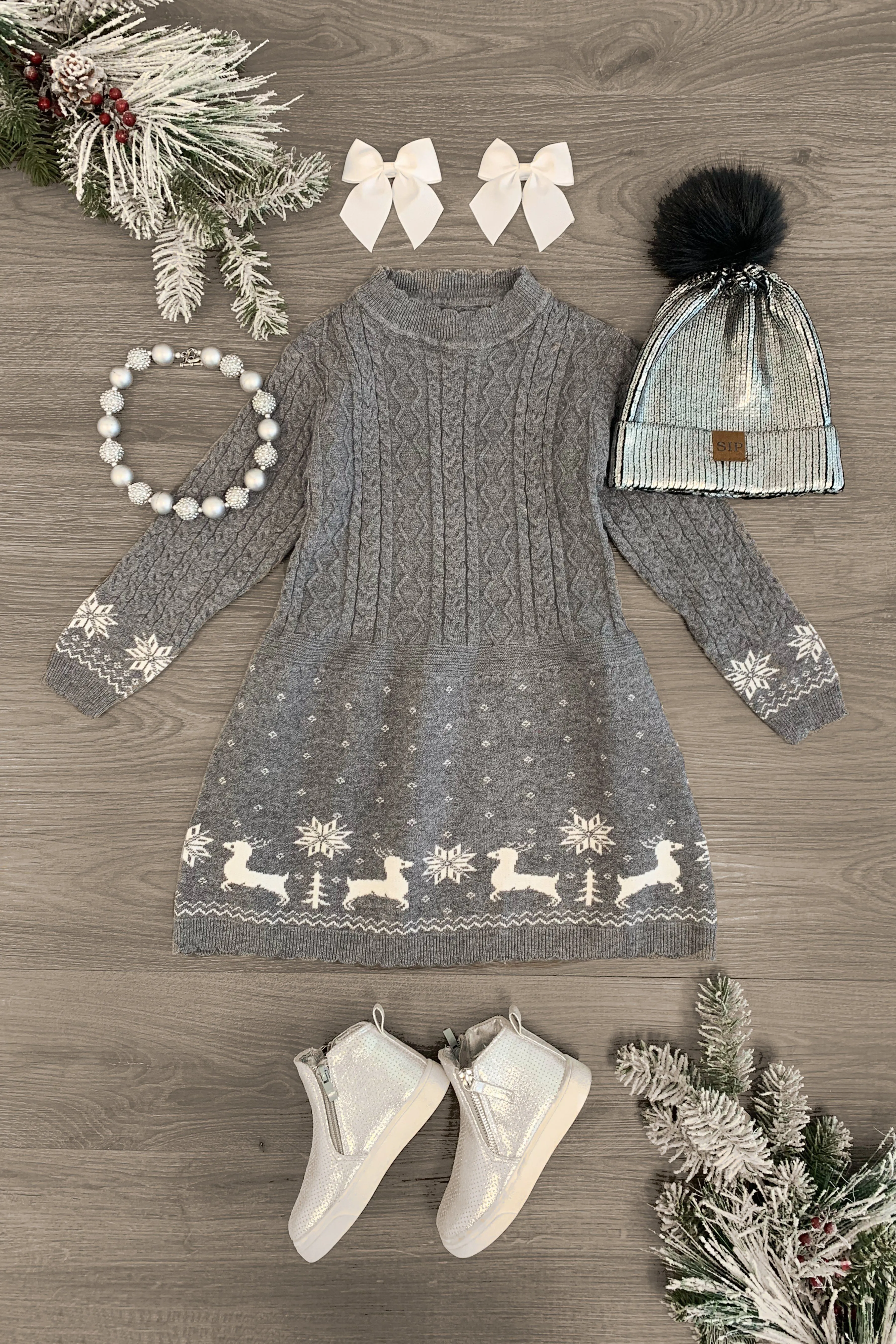 Reindeer Sweater Dress