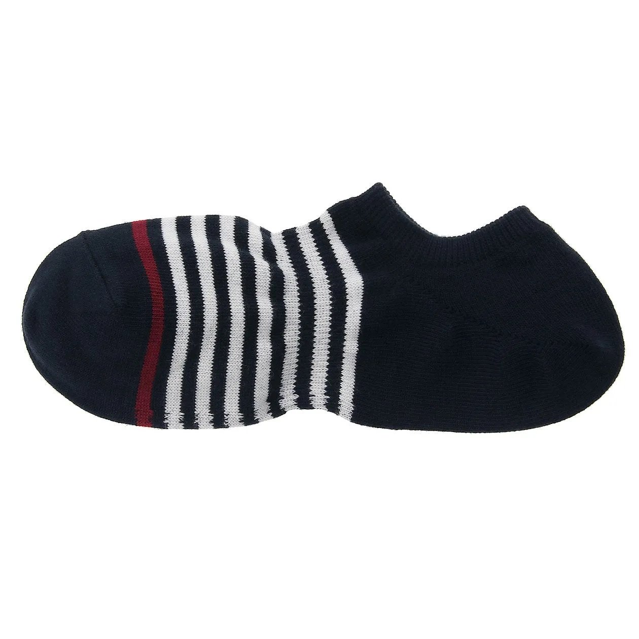 Right Angle Striped Sneaker Socks