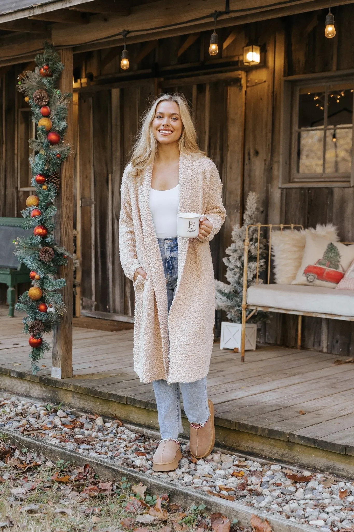 Sand Popcorn Dreamer Cardigan