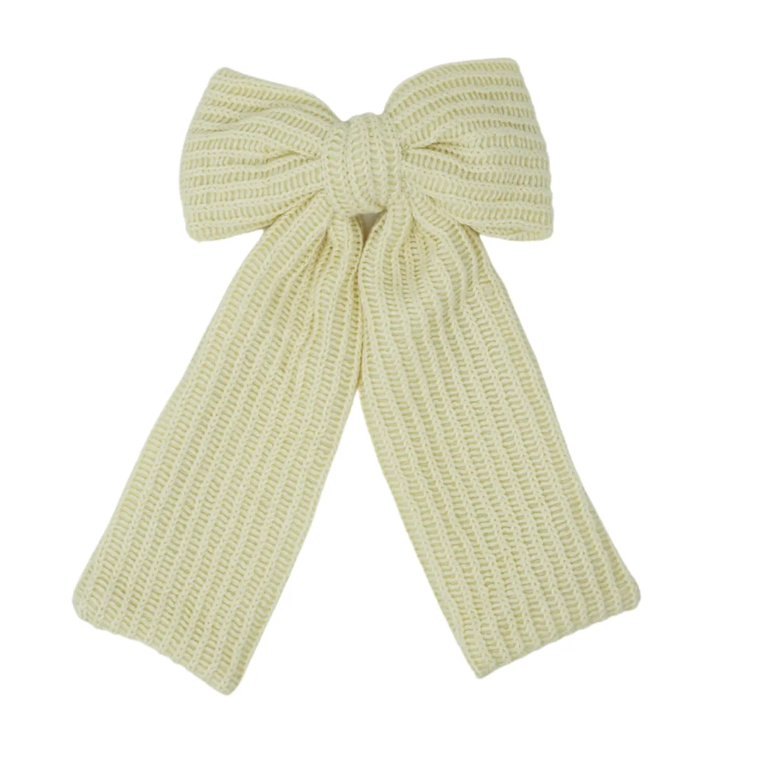 Soft Sweater Knits Large Bow Clip