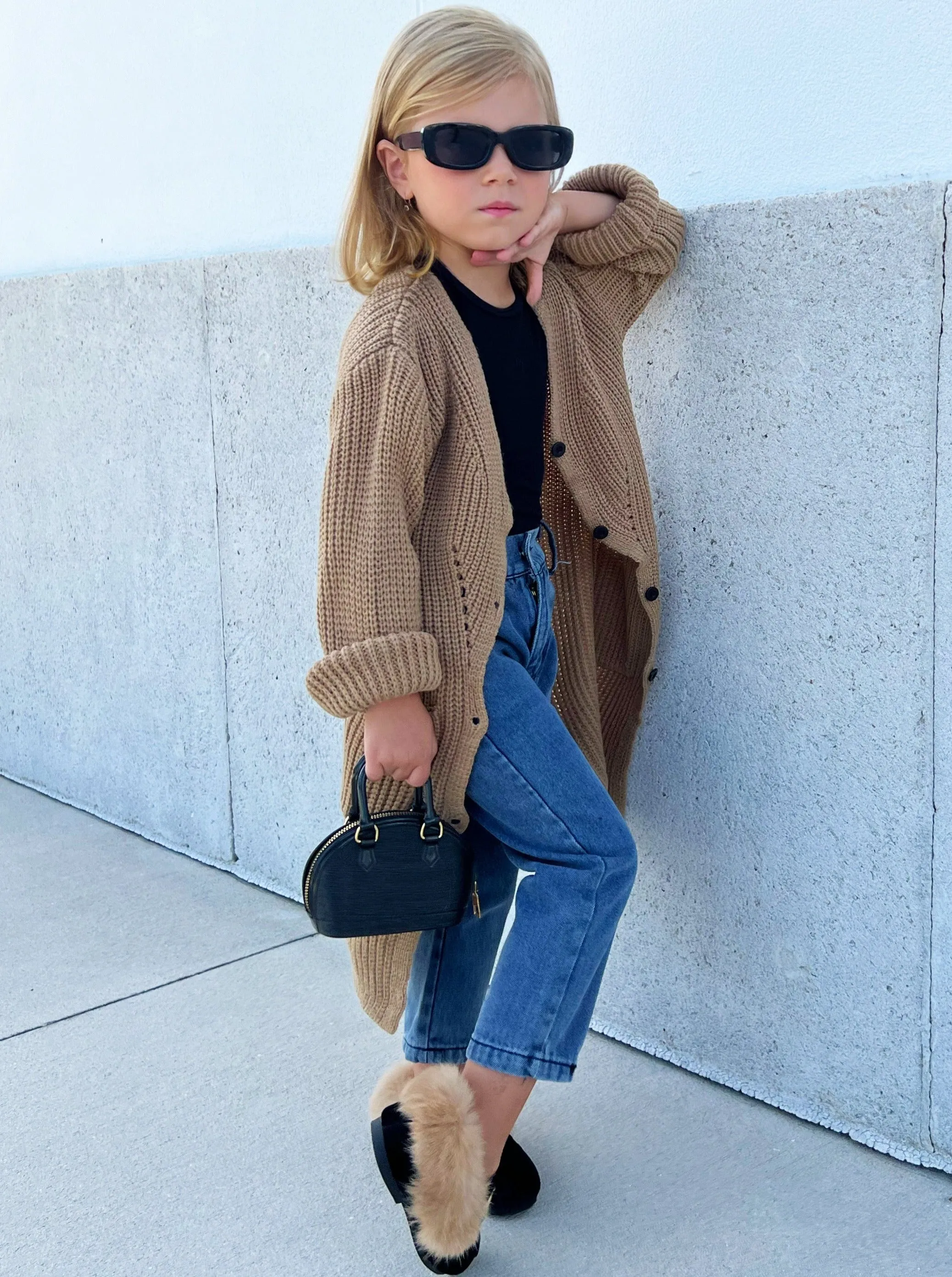 Tiny Trendsetter Oversized Cardigan