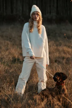 Turtleneck in wool / 16 / 16 / cream white