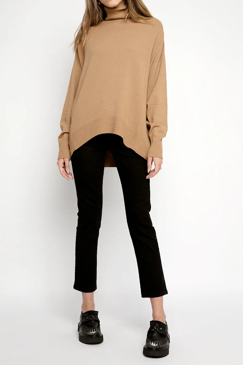 Turtleneck Sweater in Camel