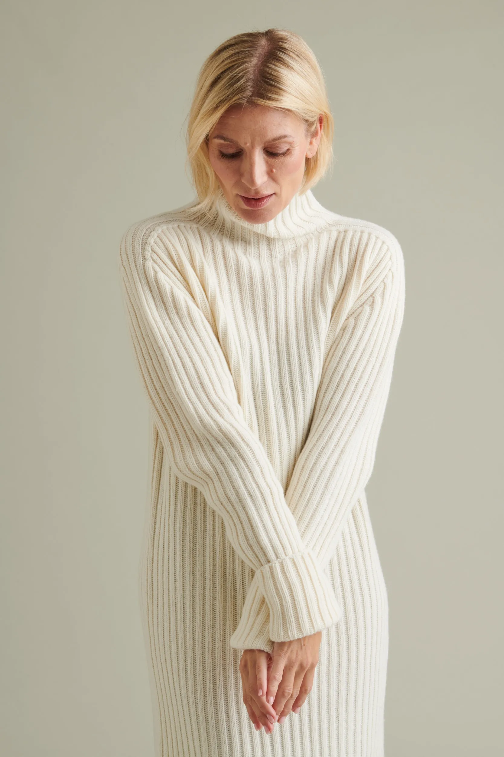 Utö Knitted Dress White