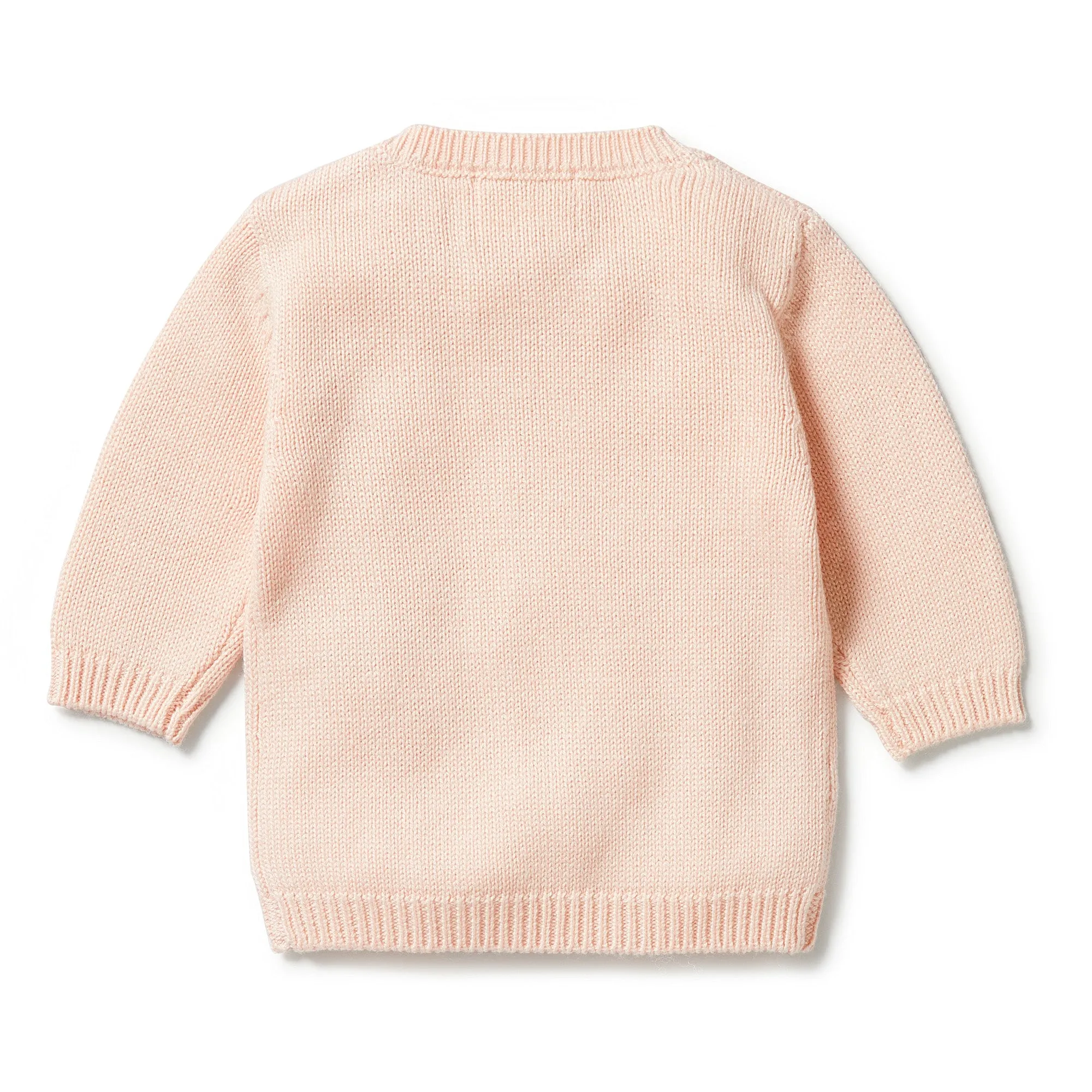 WILSON & FRENCHY KNITTED MINI CABLE JUMPER BLUSH