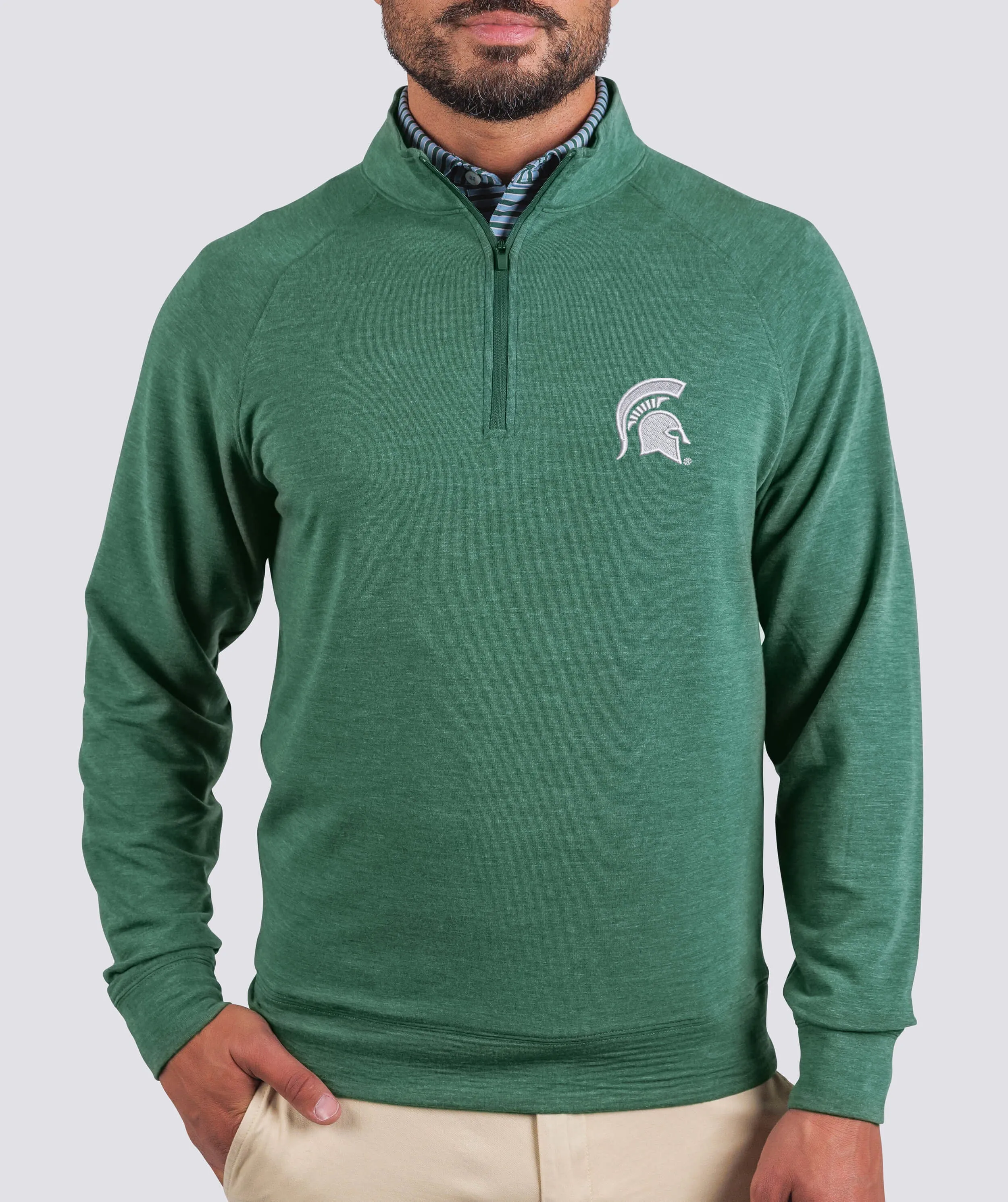 Wynn Performance Quarter-Zip Pullover - Michigan State University